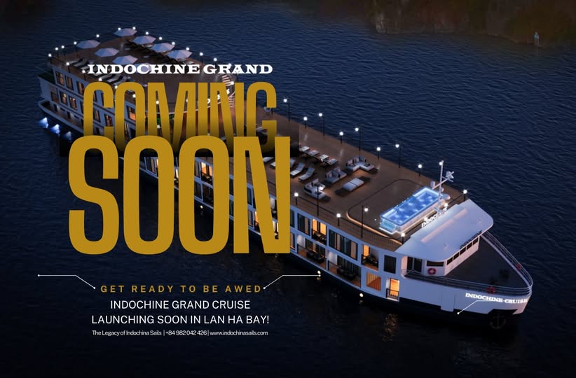 IndochinaSails's tweet photo. ✨ A New Icon on the Heritage Journey: Indochine Grand ✨

Prepare to be captivated by Indochine Grand, the latest masterpiece from Indochina Sails. Experience the timeless beauty of Lan Ha Bay aboard this luxurious cruise – where elegance meets adventure. https://t.co/3If9oLDHQd