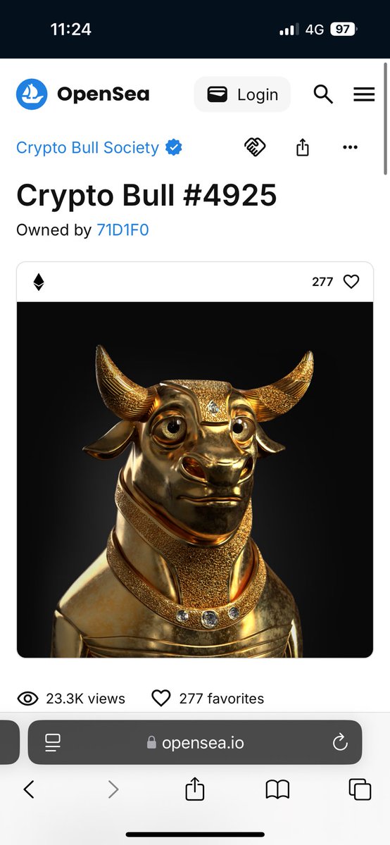 Remember that time when <a href="/TheMoonCarl/">Carl Moon 🌙</a> bought the golden bull for 35.1 Ethereum? 

Big Bull Energy 🐂

Those were the days!

<a href="/cryptobulls_wtf/">Crypto Bull Society</a> #RunWithUs