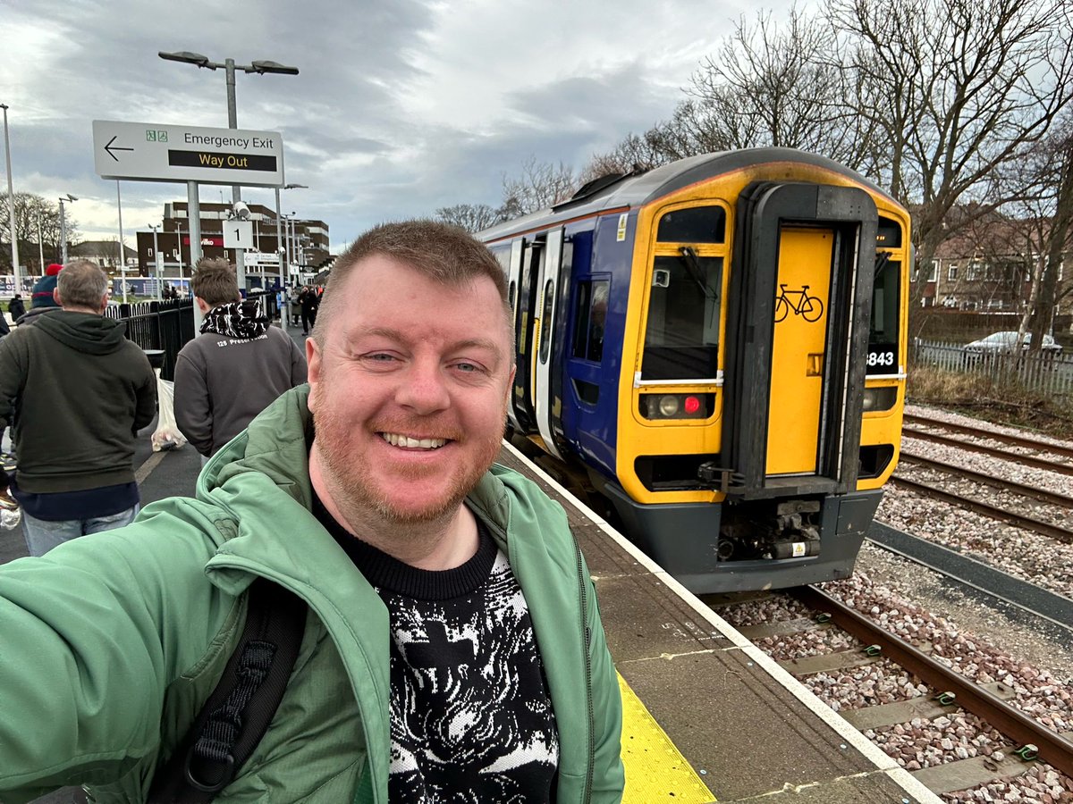 paul_winginit's tweet photo. Made it to Ashington on opening day! 🤩 Great to see this former railway reopened and revitalised - it was very busy with lots of “normals” from Ashington riding into Newcastle. 

The station was closed in 1964 but reopened TODAY to passengers 😎 #lastscratch https://t.co/eBkiNKFXAo