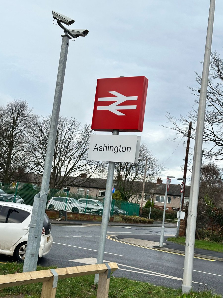 paul_winginit's tweet photo. Made it to Ashington on opening day! 🤩 Great to see this former railway reopened and revitalised - it was very busy with lots of “normals” from Ashington riding into Newcastle. 

The station was closed in 1964 but reopened TODAY to passengers 😎 #lastscratch https://t.co/eBkiNKFXAo