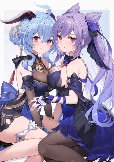 新衣装甘雨ちゃんと刻晴ちゃん 