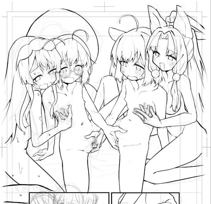 ココの線画だけで2時間近くかかった... 