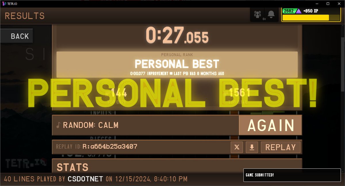 DotNETCSer's tweet image. うっひょ～
tetr.io/#R:a664b25a3407