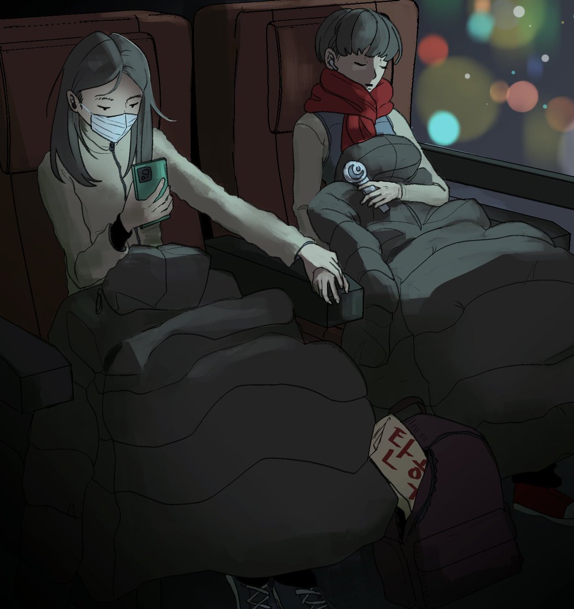 독재자를 끌어내린 딸들은 검은 드레스를 입고 집으로 돌아간다.