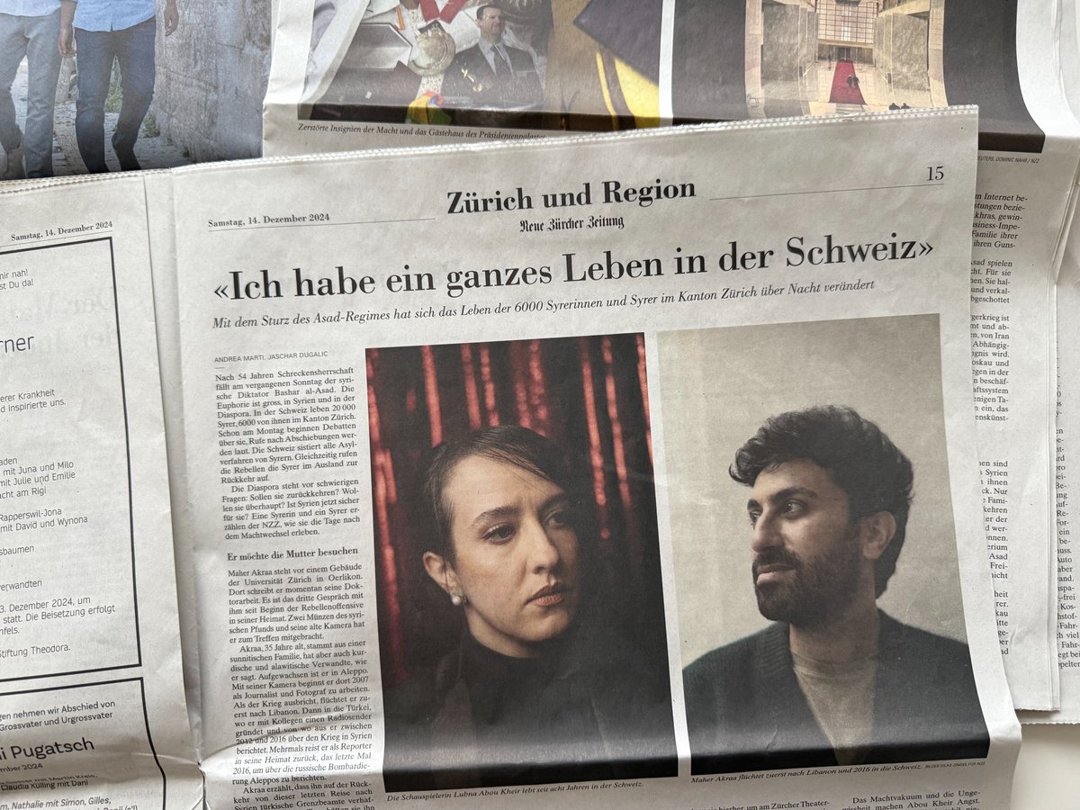 "«Ich habe ein ganzes Leben in der Schweiz» - "I have built an entire life in Switzerland""

As a journalist, I have been living in exile for 13 years. In my interview with the Swiss newspaper Neue Zürcher Zeitung <a href="/NZZ/">NZZ</a> , I spoke personally for the first time about my journey.

At