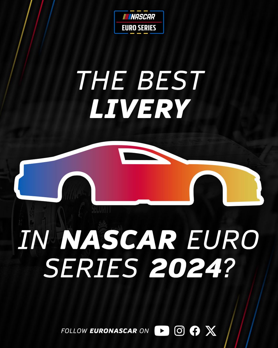 EuroNASCAR's tweet photo. Our annual voting 📊 for the best livery of the past #EuroNASCAR season is a little different this year. Tell us the number, tag the driver or post a photo of your best livery in the comments 👇

🧑‍🎨 @dpflug_ 

#NASCAR #Motorsport #PureRacing #BestLivery https://t.co/R0UoHxX96B