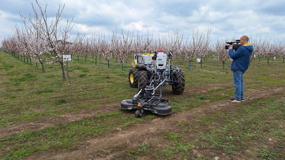 calinrobotics's tweet image. Innovation in Agriculture
RoboFarmer – an autonomous orchard maintenance robot. It is equipped with a tool designed to cut grass between rows.
#robotics #agbot #autonomousrobot #ros #gpsrtk