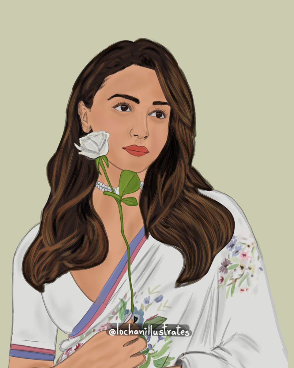 Illustration_lb's tweet photo. Channeling Alia Bhatt's poise in every brushstroke 🖌️🎨🤍💫 @aliaa08

#AliaBhatt #digitalart #fanart #RajKapoor100FilmFestival #bollywoodactress #illustrationart https://t.co/F6DiMIJSpb