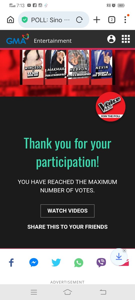 GLORYGONZALES8's tweet photo. Done voting .. letsgo makmak🙌🫶 letsgo JULESQUAD🫶🫶🙌🙌❤️❤️ https://t.co/WYWv9rv0qO