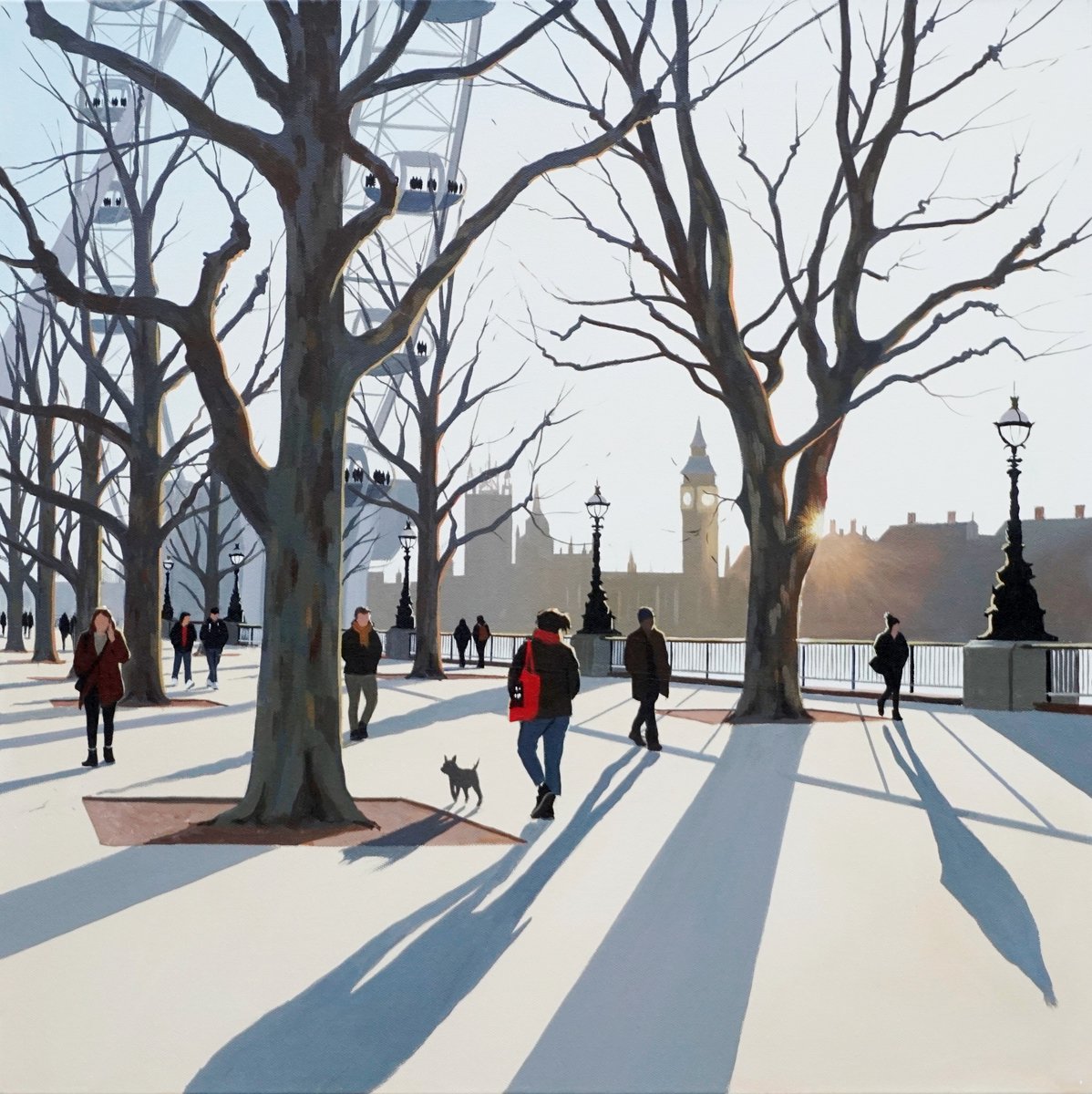 lovedartgallery's tweet photo. Gorgeous new work from Jo capturing the bright winter light in the South Bank is in the gallery now. Visit us in Dartmouth or head to our website: https://t.co/trJ2IHY9A7 #art #artgallery #london #southbank #originalart https://t.co/o5RbSELtfq