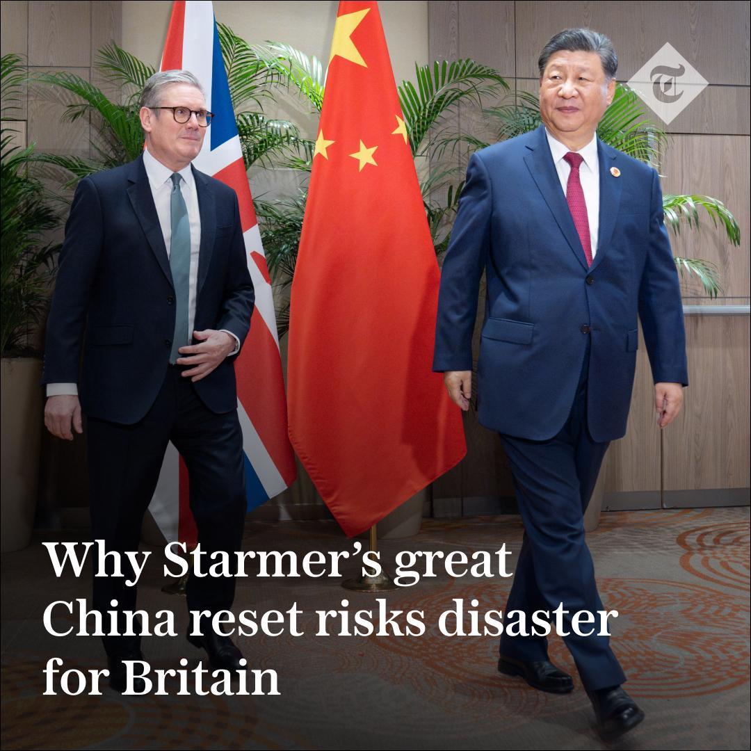 The Telegraph (@telegraph) on Twitter photo 🇨🇳🇬🇧 The Prime Minister’s pursuit of closer ties with Beijing threatens to isolate the UK from its allies | <a href="/MelissaLawford/">Melissa Lawford</a>
Read more ⤵️
telegraph.co.uk/business/2024/… 🇨🇳🇬🇧 The Prime Minister’s pursuit of closer ties with Beijing threatens to isolate the UK from its allies | <a href="/MelissaLawford/">Melissa Lawford</a>
Read more ⤵️
telegraph.co.uk/business/2024/…