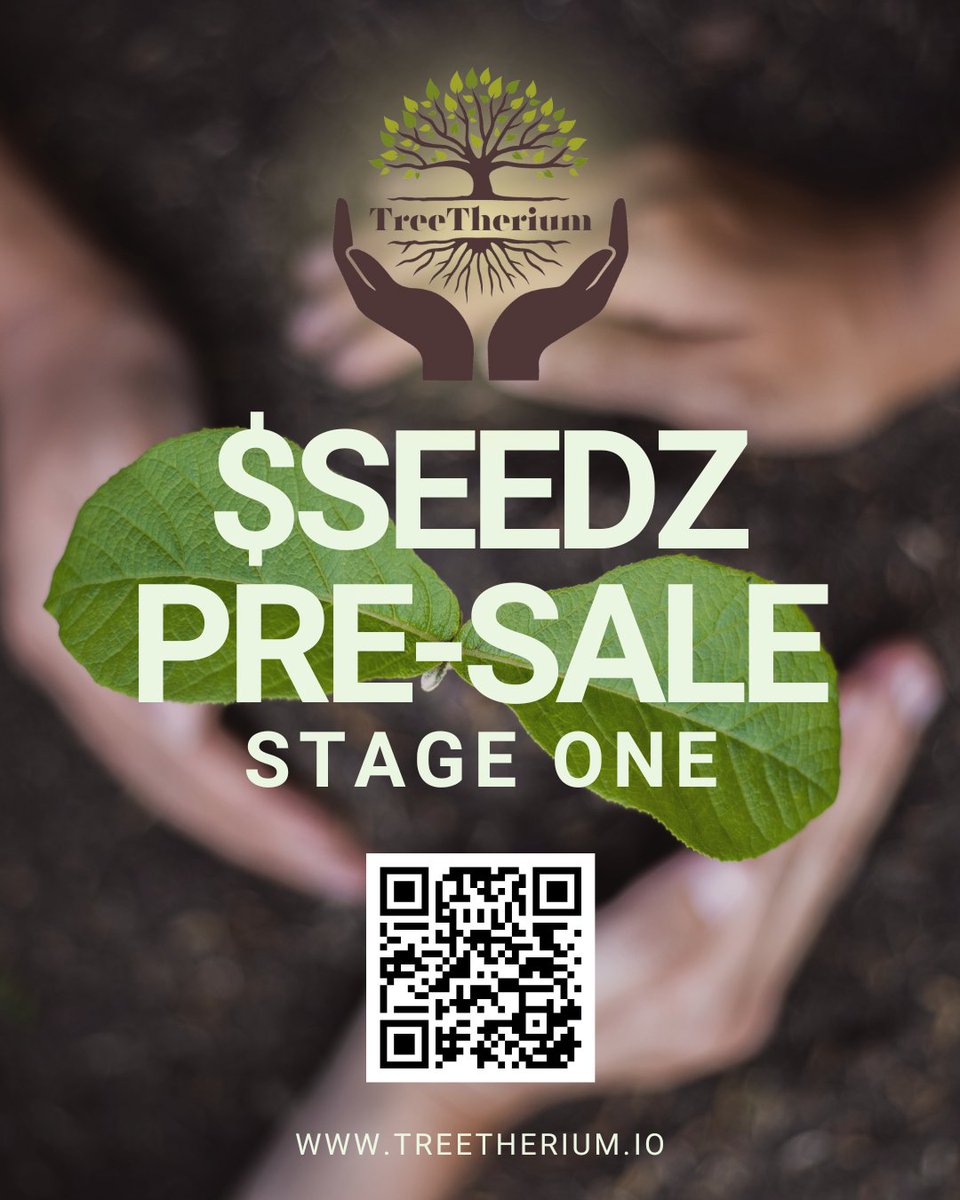 TreeTherium's tweet photo. $SEEDZ Stage One Pre-Sale still ongoing! 🚀

Get your $SEEDZ  and pledge today: https://t.co/kygbtgxmzY

#SEEDZ #SEEDZToken #TreeTherium #Solana #Sustainability #Blockchain #PreSale #Reforestation  #Tokenization https://t.co/sGsPI2QLge