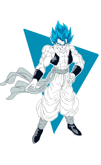 ゴジータブルー#ドラゴンボール#イラスト 