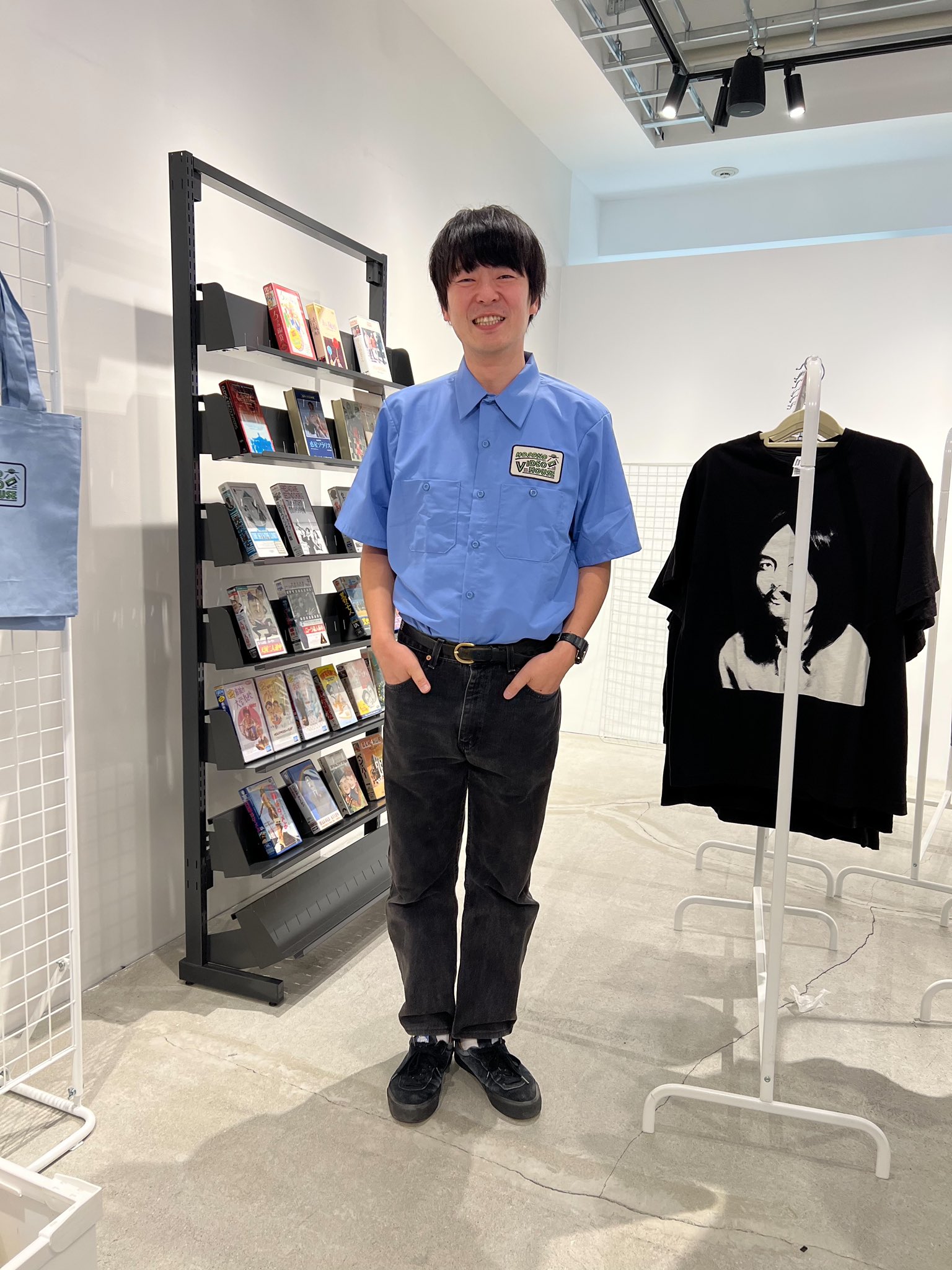 細野晴臣HOSONO VIDEO HOUSE Tシャツ　Sサイズ　限定冊子付き HOSONO VIDEO HOUSE」Tシャツデザイン - 細野晴臣ポップアップ