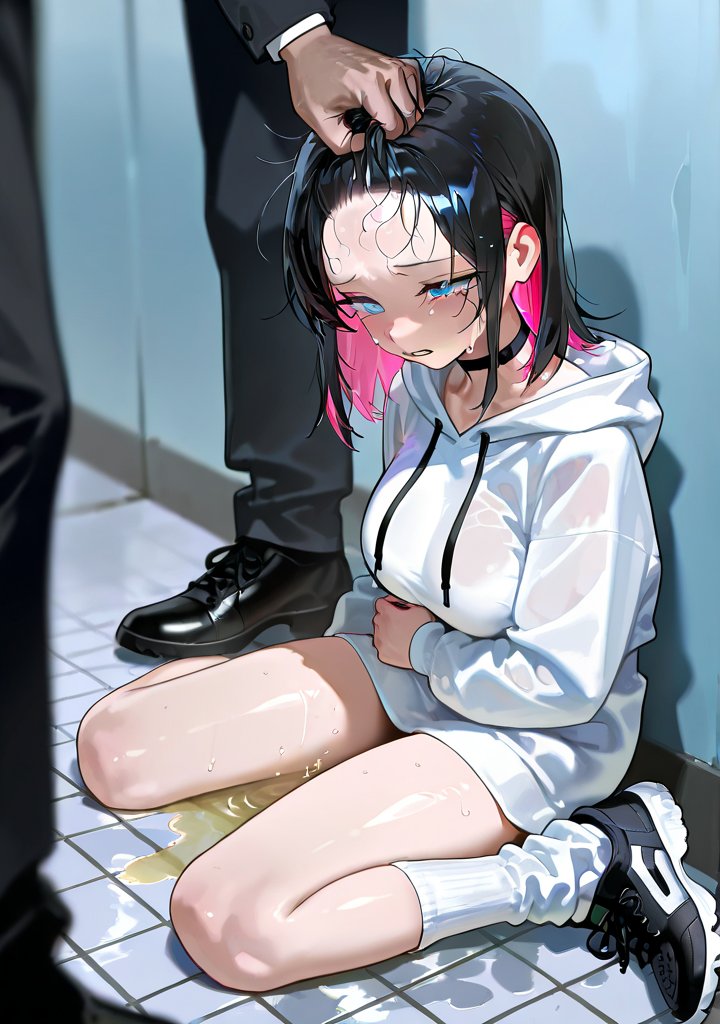 二か月前は二枚の画像を切り貼りしないと作れなかった前髪掴みがプロンプト一発で出せるようになってて、生成AI技術の日進月歩っぷりに感動してる 