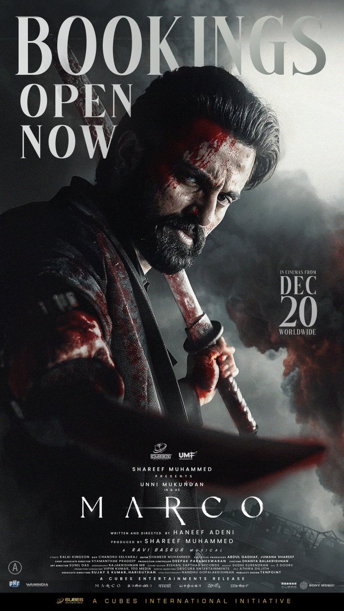 Iamunnimukundan's tweet image. #Marco Tickets Booking Now Live 🎟️ 

Link - Bit.ly/MarcoMovieBMS

Secure your Seats Now💺

#MarcoDec20