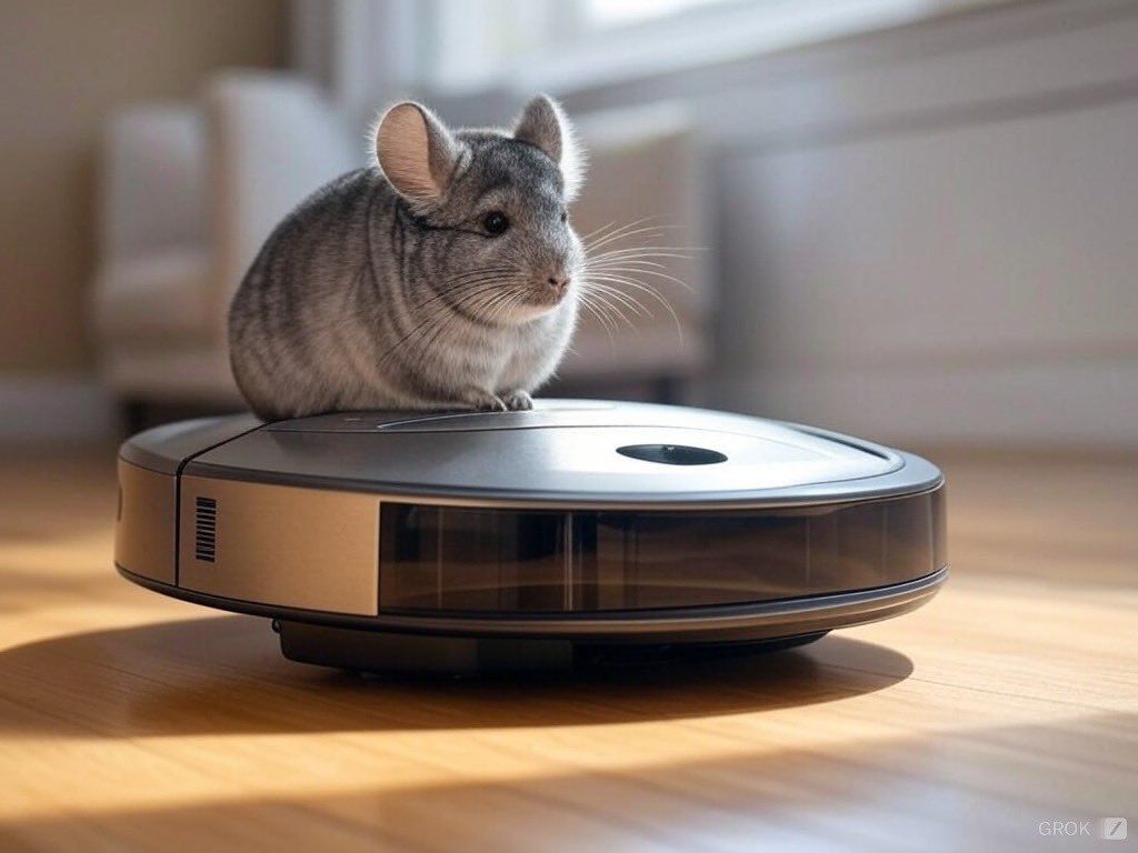 Pina_Chinchilla's tweet photo. Grokで生成した
ルンバに乗るチンチラ

#チンチラ #chinchilla https://t.co/hdJ4IHkgF0