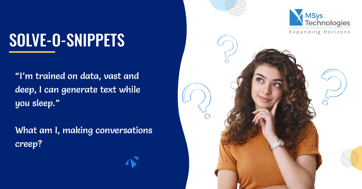 AziroTech's tweet image. Put on your thinking cap! 

Can you solve this tricky riddle? Leave your answer in the comments below! 🧩 

#RiddleMeThis #BrainTeaser #SolveOSnippets #RiddleRoundup #SolvethePuzzle