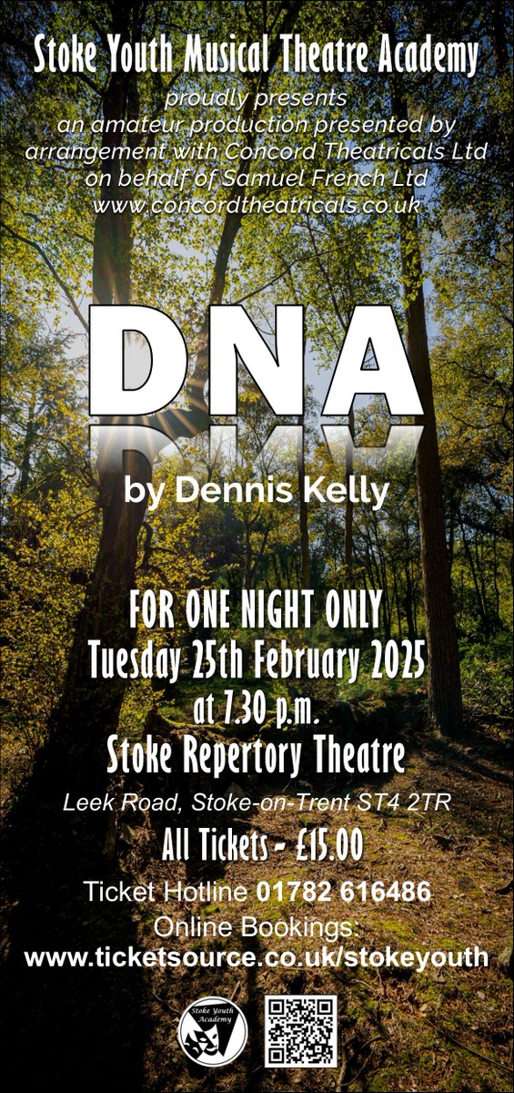 StokeYouth's tweet photo. Tickets are on sale NOW - https://t.co/DSIvBYTeB3
Please come along &amp; support our students.
Not Stoke Youth's usual musical offering, but last year's play (TWO) was an amazing success, so this will be well worth seeing. https://t.co/zLD23bCO6t