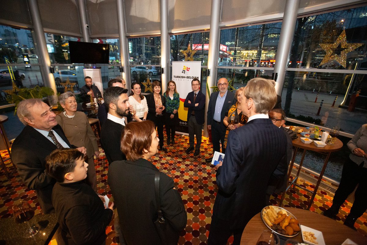 🎄 Honored to host the TBA Christmas Reception with Ambassador Hendrik Van de Velde and First Secretary Hannes Dekeyser. Warm wishes for a joyful holiday season! 🌟🇧🇪🇹🇷