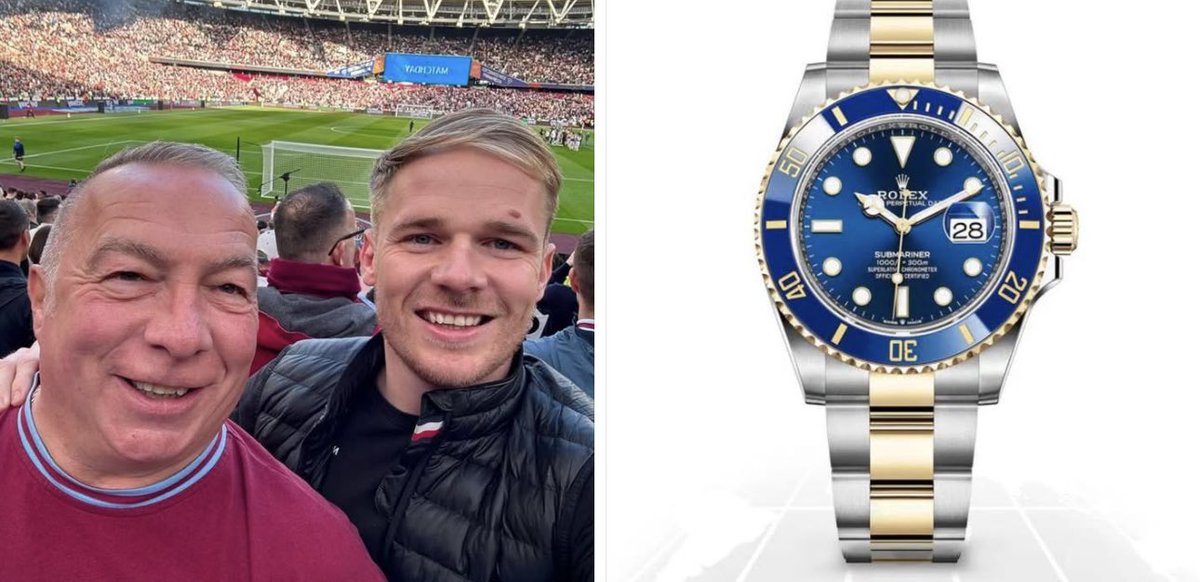 This lads dad collapsed and passed away at the West Ham v  Wolves game last Monday night, he had to be carried up stairs from his seat in block 123 to be able to have CPR performed on him, his watch went missing when he was moved and they desperately want it back. 

Spread the