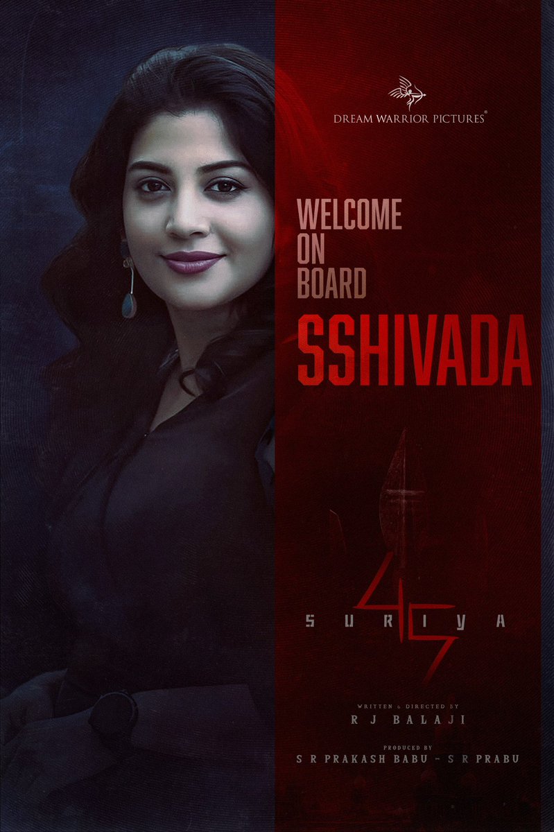 Welcoming the most talented <a href="/SshivadaOffcl/">Sshivada</a> to team #Suriya45 🔥