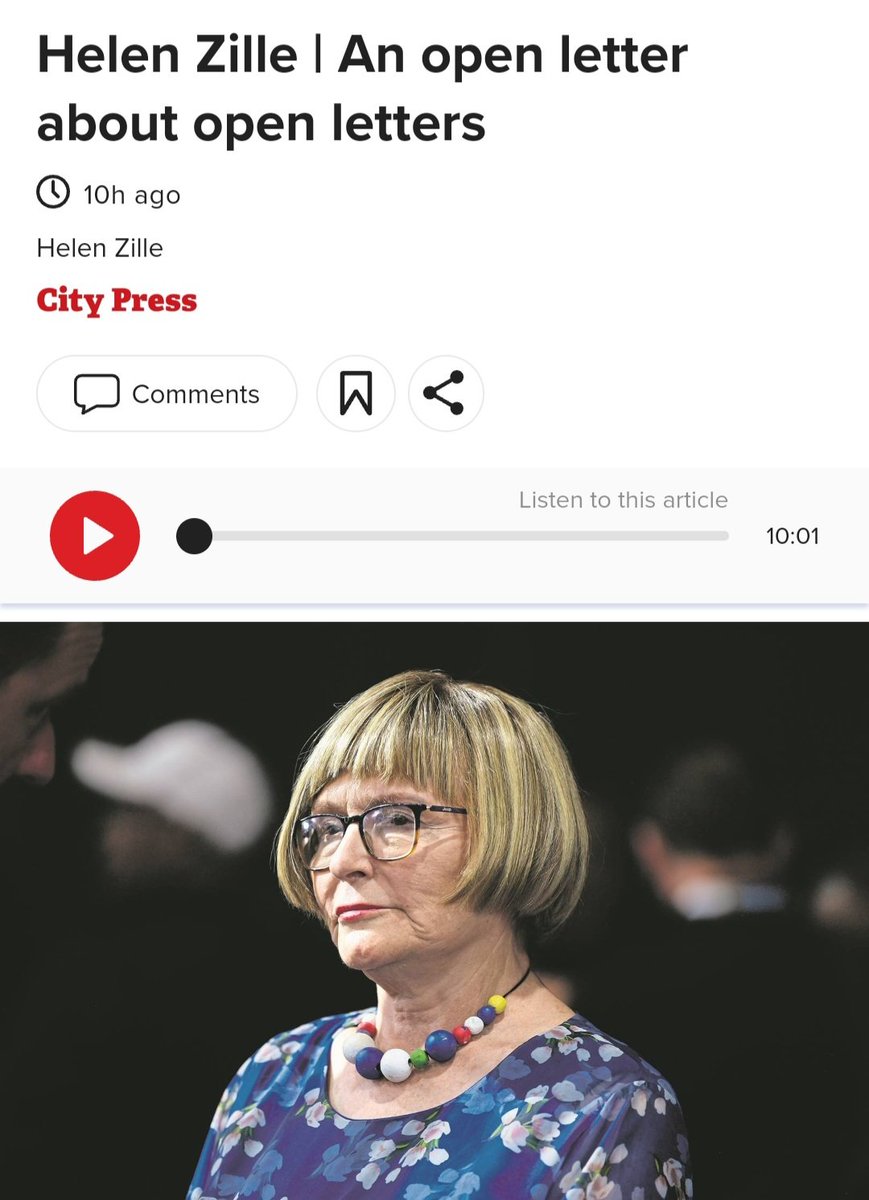SimplyMegszcpt's tweet photo. 🧵 1/5
@CityPress and @kaysexwale both receive the tongue lashing they deserve.
That's how it's done!!! 🇿🇦 #HelenZille https://t.co/GPsw64EOcC
