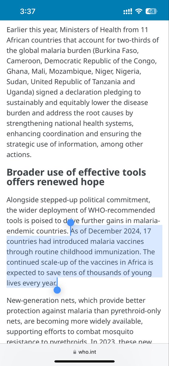 Raghad_40's tweet photo. @PrioPriio As an MPH student at KSAU-HS specializing in epidemiology and biostatistics, I agree; the high reduction in Malaria’s cases is a remarkable public health achievement. 
As per WHO, currently 17 countries administering malaria vaccines.
@KSAU_HS @KSAUHS_CPHHI @KhalidAlahmary https://t.co/7ex8Wae17P