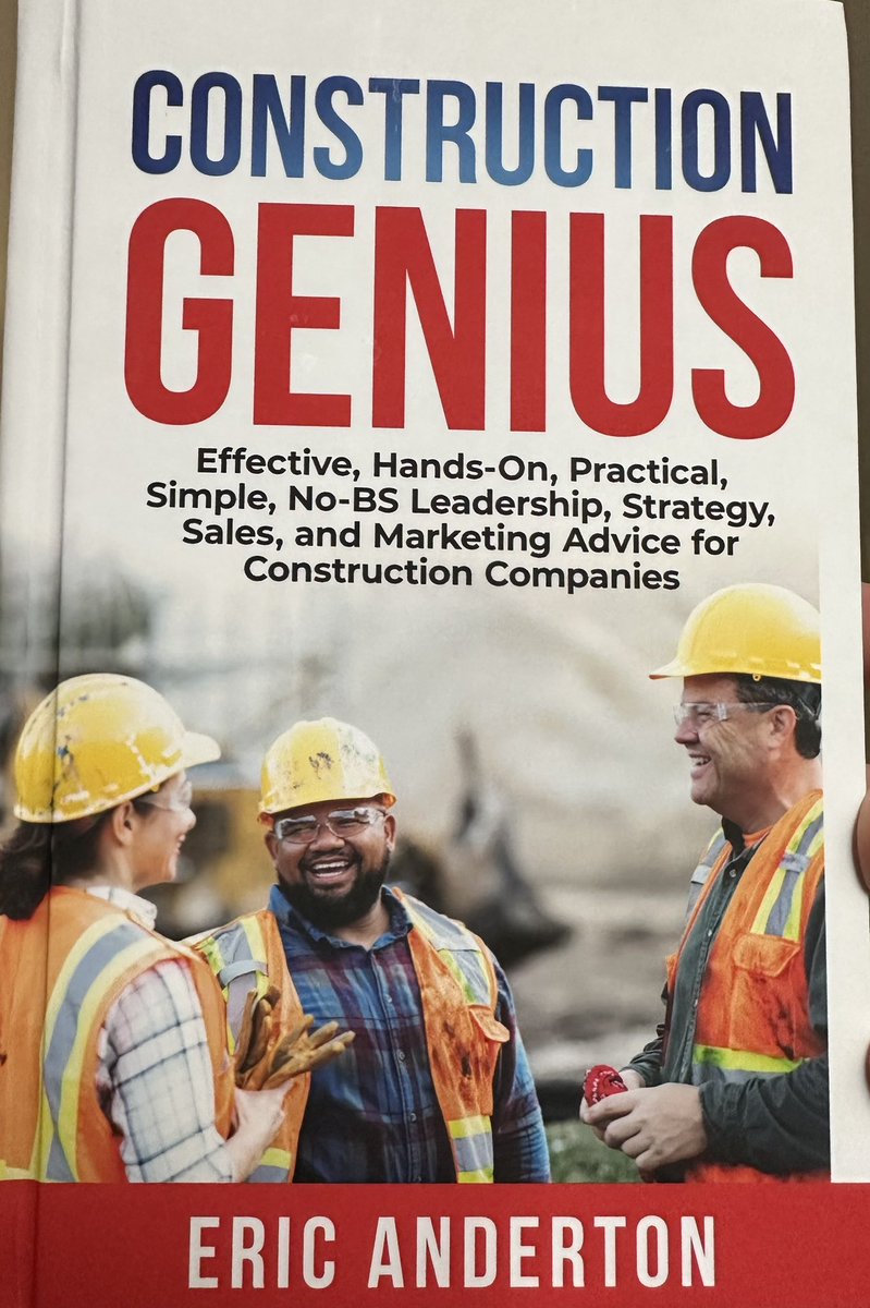 Just started this book today and a few pages in seams like a great read for construction biz owners on tips to level up and create systems vs being the one man show most contractors biz owners are.