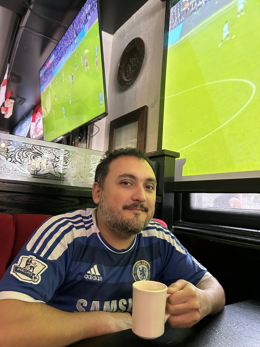 saldotwit's tweet photo. Waiting for the Chelsea game, hair gone nuts with the Bruno miss! #MyPLMornings https://t.co/mm6xgmjaes