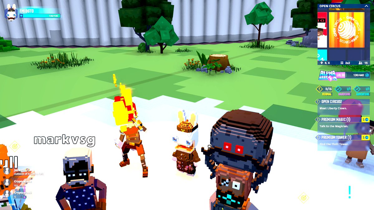 EmiliyaE1's tweet photo. Watching Firebreather Sonia perform in Open Circus in @TheSandboxGame. Talk about playing with fire! 🔥🎪 https://t.co/FD10cIDYbk #TheSandbox #AlphaSeason4 #AS4SocialChallenge https://t.co/UwKrZDECIa