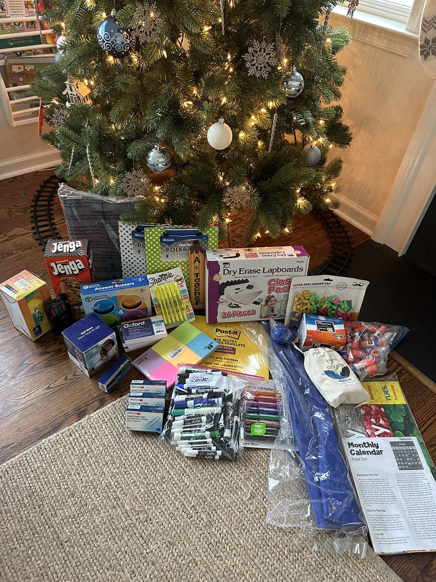Teacher Giveaway!
New whiteboard set
1 Silent Light Timer
6pk post-it notes
1 Jenga Set
30pk XL Post-it Notes
4 Answer Buzzers
Calendar Chart
6 Stress balls
Dry Erase Markers
6pk of Highlighters
2 Clipboards
 2 Boxes of Glue Sticks
Index Cards
8pk Easel Markers
6pk Chalk Markers