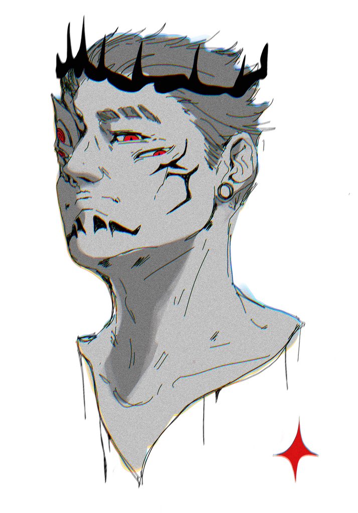 deaddiplodocus's tweet photo. i haven’t drawn in several months decided to start again with sukuna https://t.co/9widfWHFLs
