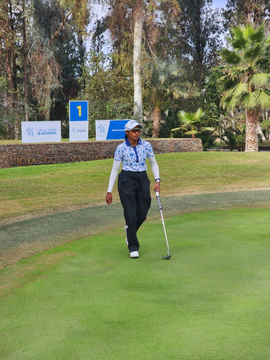 Kaiyuree Moodley (@kaigolfhq) on Twitter photo Diaries of <a href="/LETgolf/">Ladies European Tour</a> Qualifying School - Day 9⛳️
Had my last practice round at #RoyalGolfMarrakech and excited to get things going this week! Let’s get the rock rolling 💪🏾
📍Royal Golf Marrakech
☀️ 25 C
💨12km/h
⏰9:50 - 1st Tee
#itugolfwear #titleistgolf Diaries of <a href="/LETgolf/">Ladies European Tour</a> Qualifying School - Day 9⛳️
Had my last practice round at #RoyalGolfMarrakech and excited to get things going this week! Let’s get the rock rolling 💪🏾
📍Royal Golf Marrakech
☀️ 25 C
💨12km/h
⏰9:50 - 1st Tee
#itugolfwear #titleistgolf