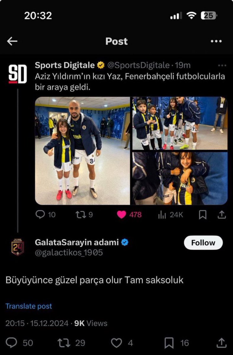 Bu çirkin söylemlerde bulunan şahısı bizzat, Aziz Yıldırım tarafına iletim. Gerekeni yapacaklarını söylediler.