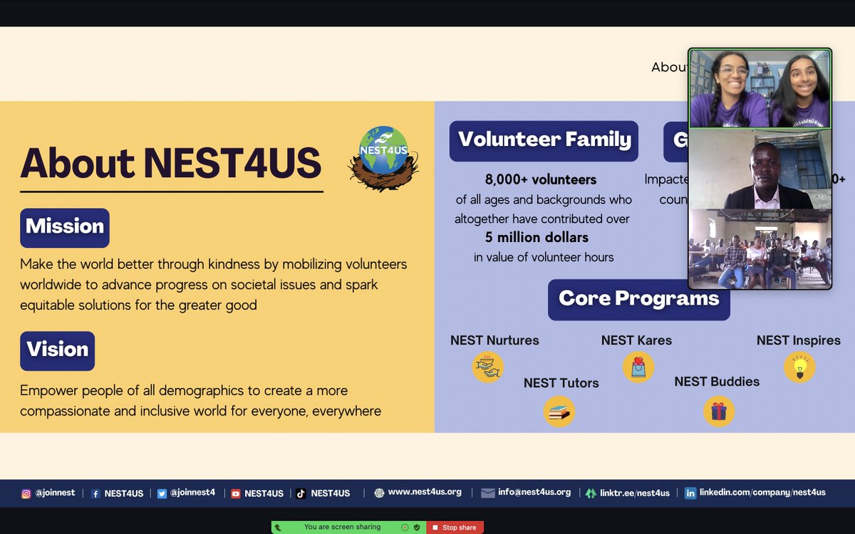 NEST4US (@joinnest4) on Twitter photo Had fun hosting “Speak Up, #SparkChange” #global #NESTInspires #workshop, shaping #confident & #kind #students to lead thru #publicspeaking & #advocacy! #Thanks <a href="/YESRUD_Uganda/">YESRUD Uganda</a> for our continued #partnership for rural #youth in #Africa & beyond!🎤 #NEST4US nest4us.org Had fun hosting “Speak Up, #SparkChange” #global #NESTInspires #workshop, shaping #confident & #kind #students to lead thru #publicspeaking & #advocacy! #Thanks <a href="/YESRUD_Uganda/">YESRUD Uganda</a> for our continued #partnership for rural #youth in #Africa & beyond!🎤 #NEST4US nest4us.org