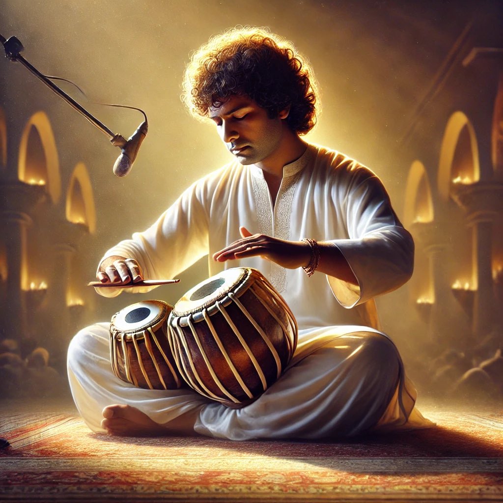 Heartbroken by the loss of Ustad Zakir Hussain, the unparalleled tabla maestro who revolutionized Indian classical music. His rhythms brought the world closer, leaving a legacy that will resonate forever. Rest in peace, Maestro. 🥁✨