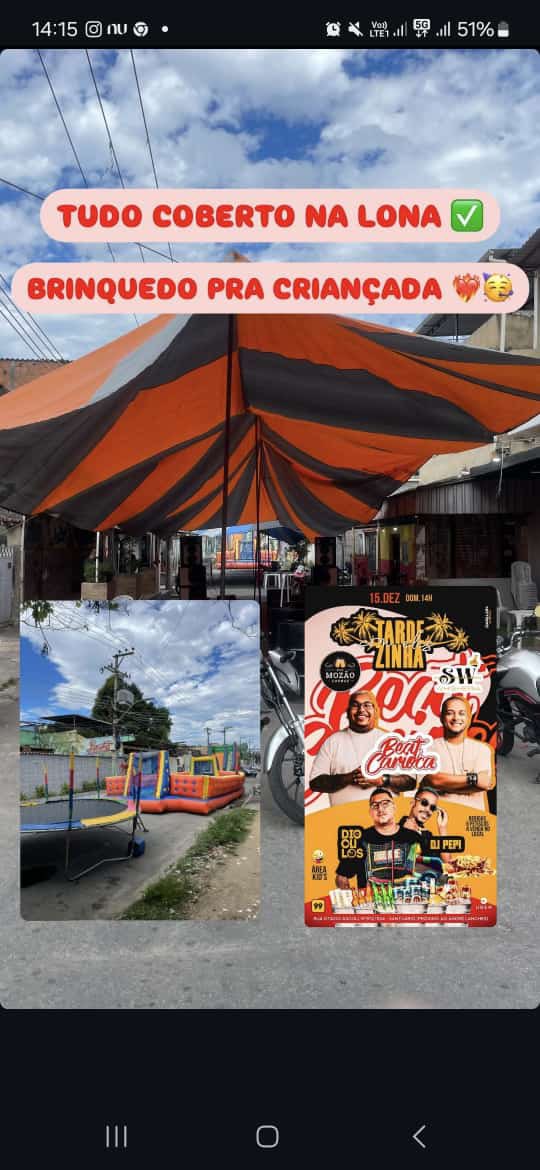 🎉 Tardezinha da SW &amp; Bar do Mozão 🎉

É HOOOOOOJEEEE!! Vem curtir com a gente a partir das 14h, Dioculos Dj + aquele pagode ao vivo.
👶 Brinquedos para as crianças  se divertirem à vontade!

Será uma tarde imperdível!