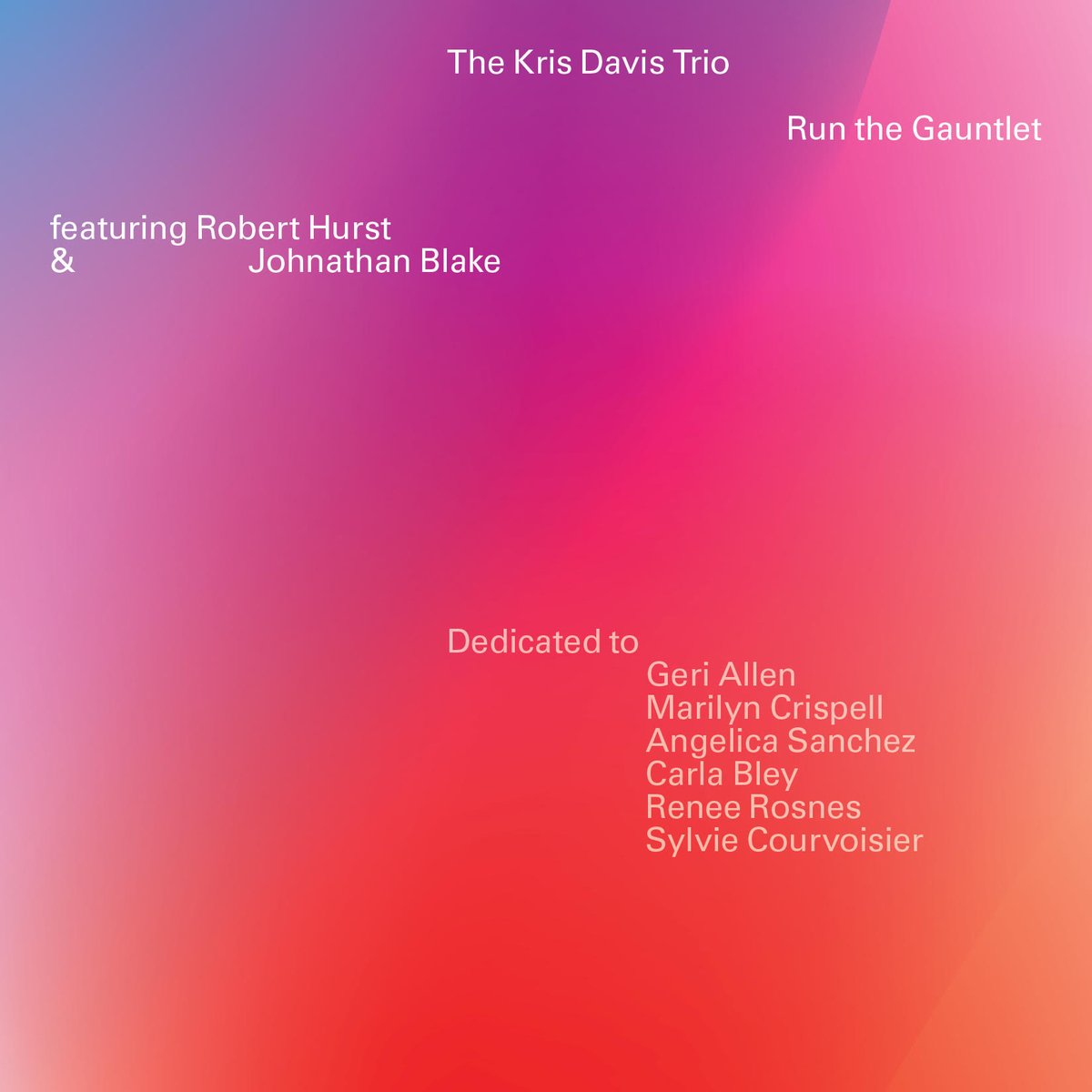 scriveredijazz's tweet photo. #new review on blog: "Run the  Gauntlet" The Kris Davis Trio https://t.co/ElSD4dlRDU https://t.co/wStzQ3UiY7