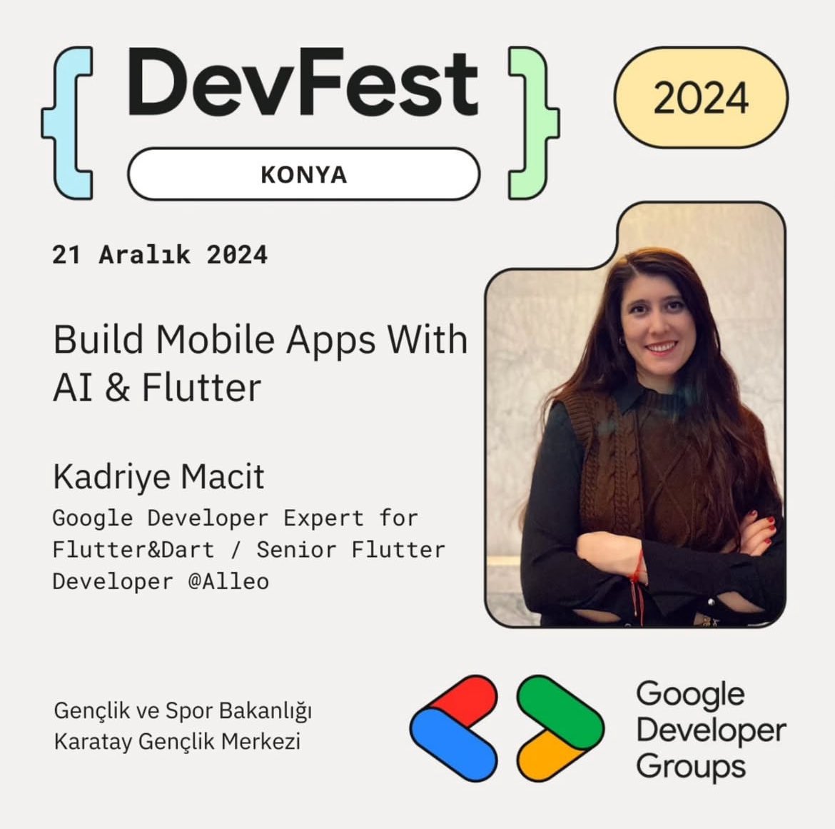 21 aralıkta Konya’da olacağım, orda olanlarla görüşmek üzere! 🥳🙋🏻‍♀️