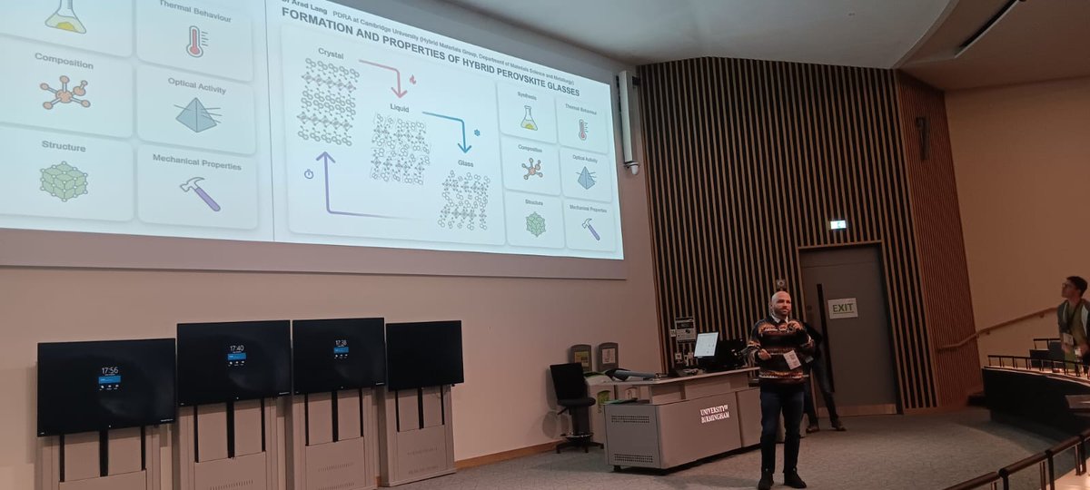 <a href="/aradlang/">Arad Lang 🎗️</a> will present his impressive work at <a href="/SscgR/">RSC Solid State Chemistry Group</a> Christmas meeting. Please visit his poster about alloying meltable HOIPs

#SolidStateChemistry #EarlyCareerResearcher #DisorderIsFun #MaterialsScience