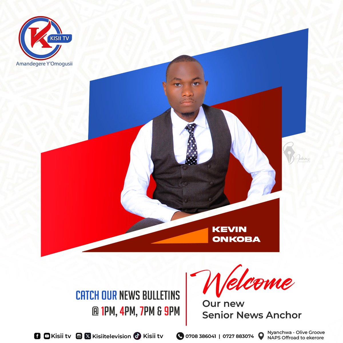 Welcome Kevin Onkoba to <a href="/kisiitelevision/">Kisii TV</a>
