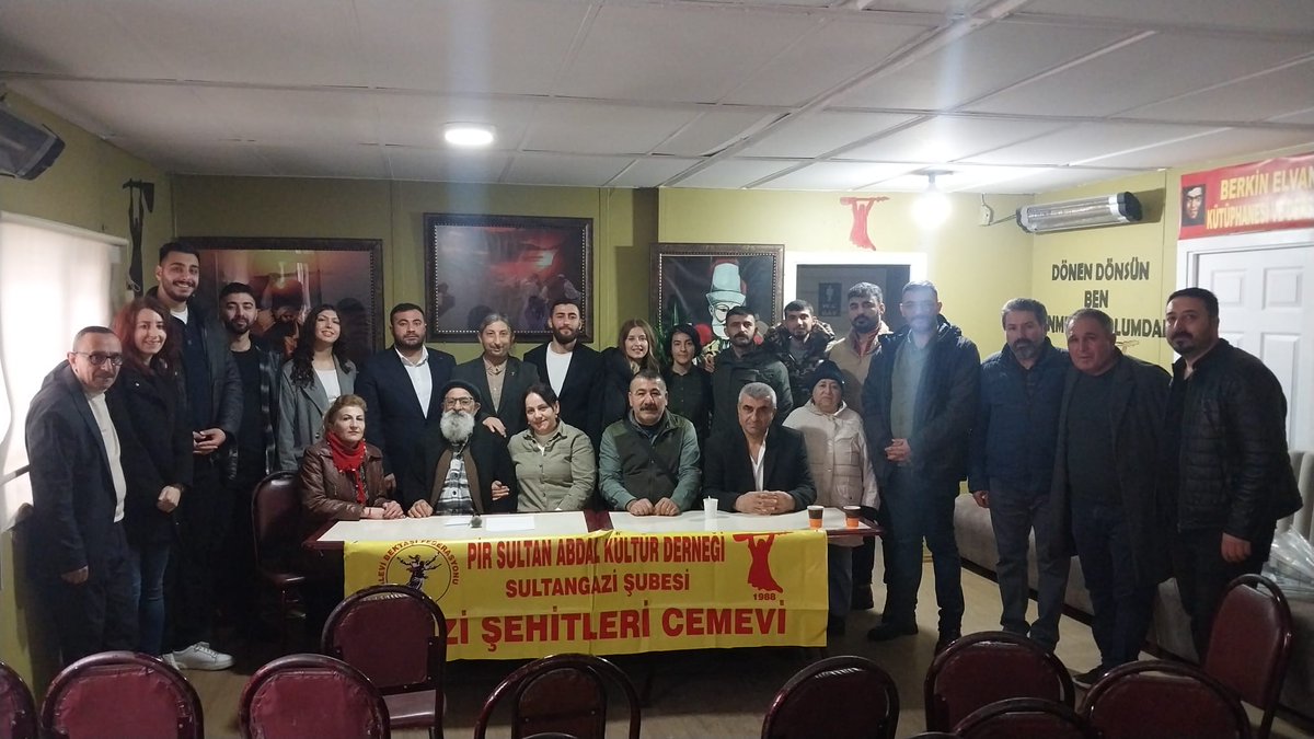 PsakdC23413's tweet photo. PSAKD Sultangazi Şubesi-Gazi Şehitleri Cemevinin 8. Olağan Genel Kurulu yapıldı.Yeni yönetimine başarılar diliyoruz.
@__umuttv @AgiAlevi @cantv_tv @ERCECUMA @PsakdGazi @psakd1988 https://t.co/aJwbc5dbgY