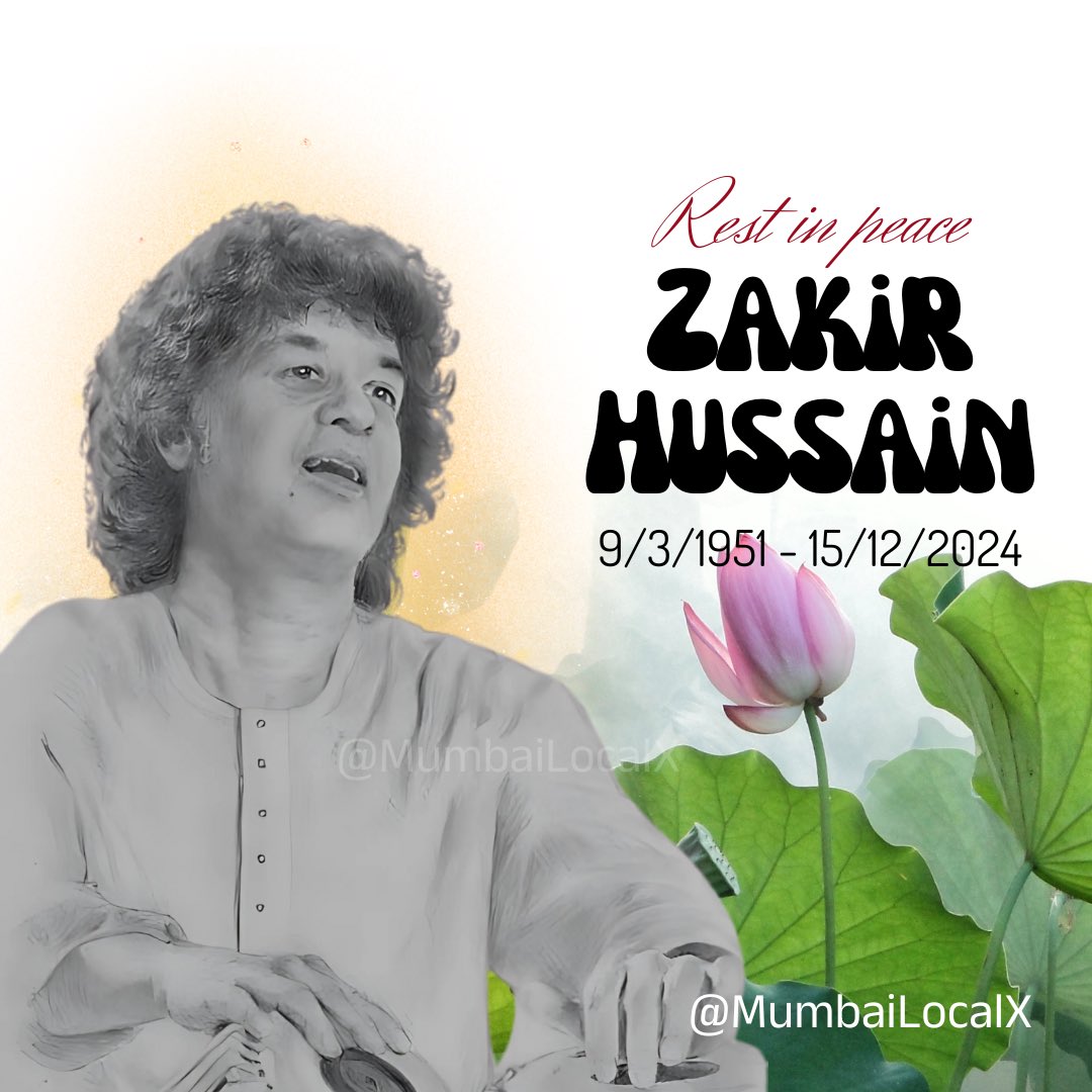 MumbaiLocalX's tweet photo. Rest in peace gem 💎

#RIPZakirHussain https://t.co/06fqOSE86L