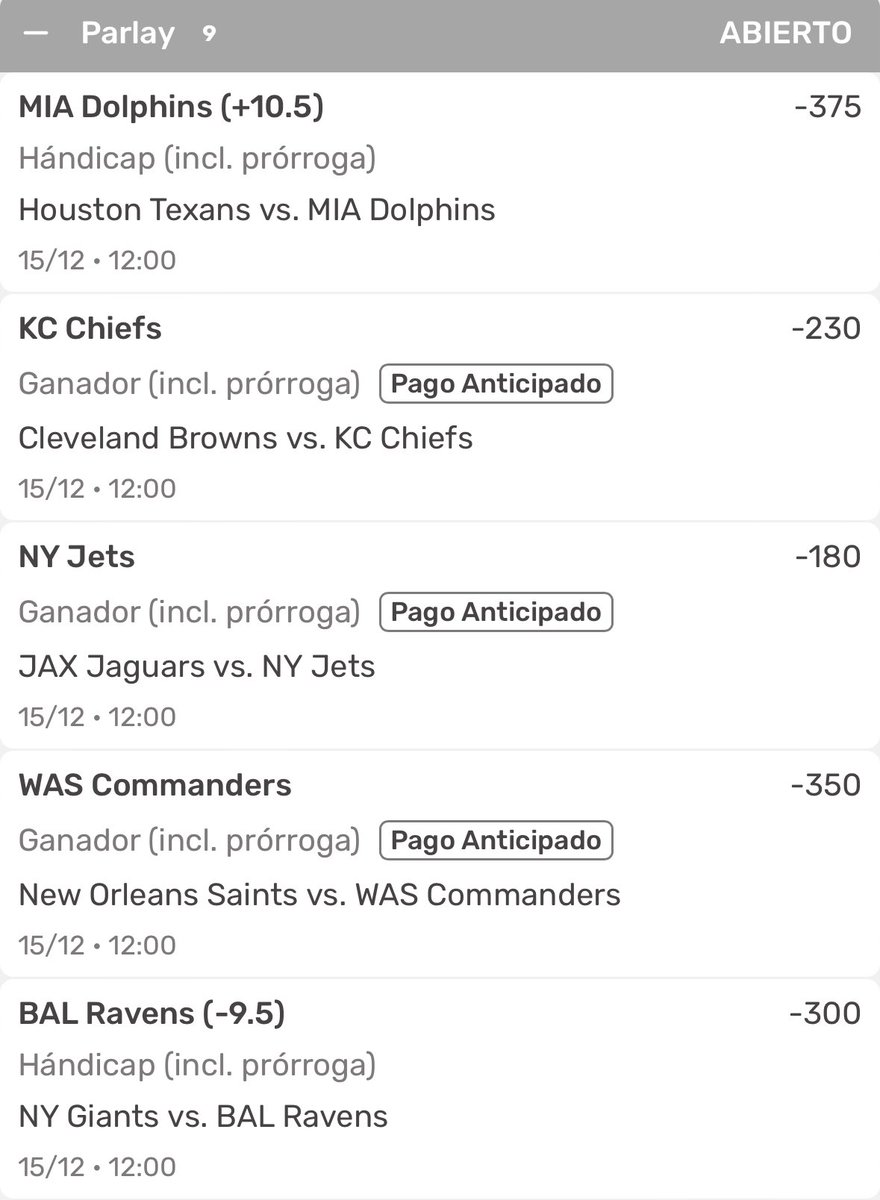 WolfVipp's tweet photo. PARLAY SOÑADOR +2560 😮‍💨🔥
#NFL 

SE VAN $1,000 PESOS ENTRE LOS LIKES &amp; RT’S https://t.co/umM5F9etQs