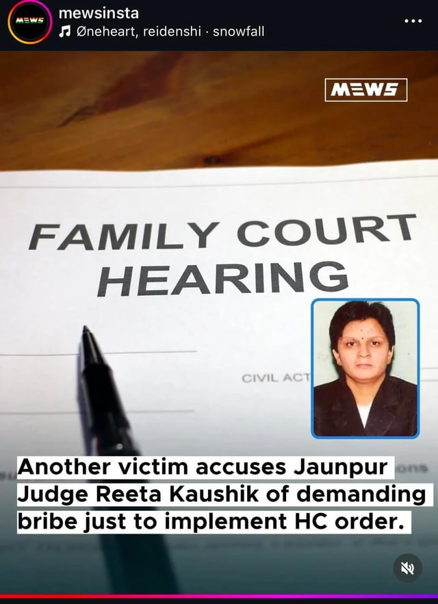 rkms1990's tweet photo. Reeta Kaushik must be arrested in corruption.
#AtulSubhash
#JustuIsDue
@vaastavngo @aajtak @DeepikaBhardwaj @realsiff https://t.co/tIAhQHxLSW