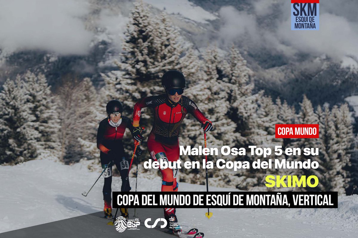 Fedme (@fedme_es) on Twitter photo → Top 5 de Malen Osa en su debut en la Copa del Mundo de Esquí de Montaña
👉 Axelle Gachet Mollaret y Rémi Bonnet ganan la Carrera Vertical en Courchevel
📰 👀 → fedme.es/top-5-de-malen…
<a href="/OS2O_/">OS2O</a> <a href="/ISMFSkimo/">ISMF Skimo</a>
<a href="/COE_es/">Comité Olímpico Español</a> <a href="/deportegob/">CSD</a> <a href="/depespana/">ADESP - Asociación del Deporte Español</a>
#skimo #esquidemontaña #worldcup → Top 5 de Malen Osa en su debut en la Copa del Mundo de Esquí de Montaña
👉 Axelle Gachet Mollaret y Rémi Bonnet ganan la Carrera Vertical en Courchevel
📰 👀 → fedme.es/top-5-de-malen…
<a href="/OS2O_/">OS2O</a> <a href="/ISMFSkimo/">ISMF Skimo</a>
<a href="/COE_es/">Comité Olímpico Español</a> <a href="/deportegob/">CSD</a> <a href="/depespana/">ADESP - Asociación del Deporte Español</a>
#skimo #esquidemontaña #worldcup