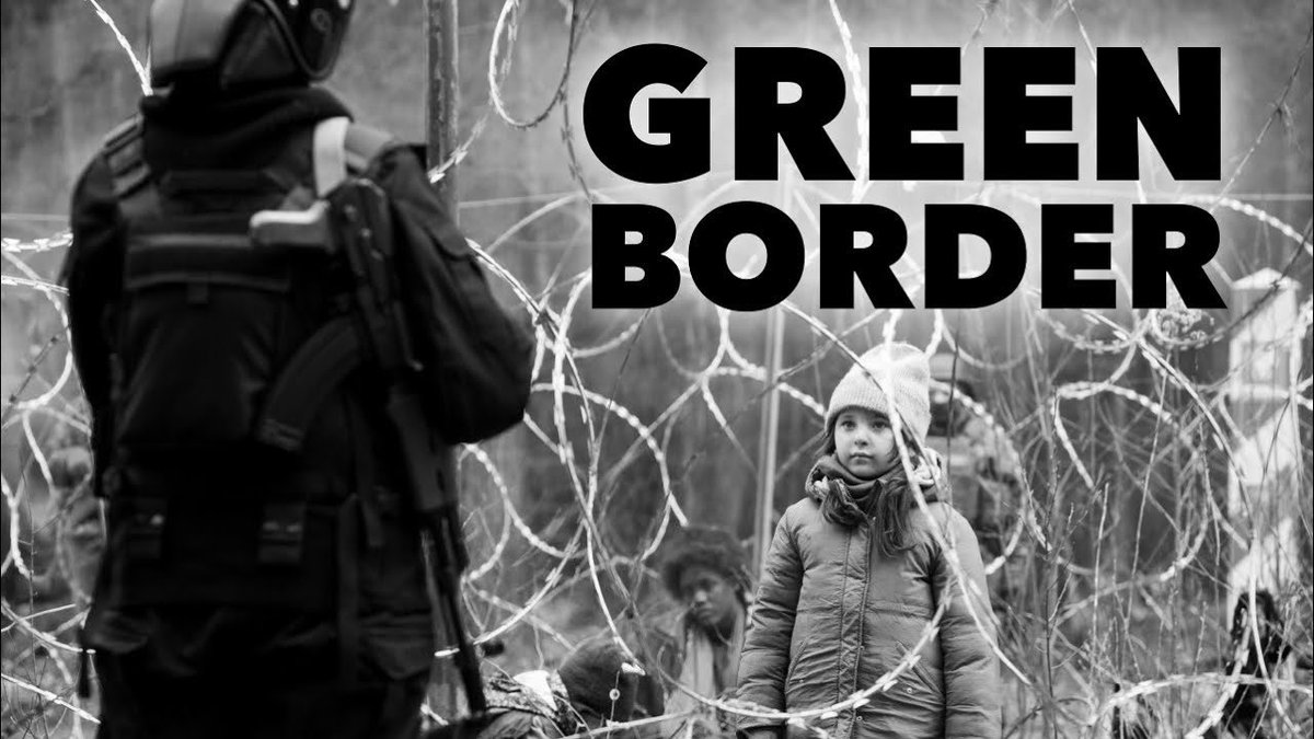 fuzzyyarns's tweet photo. Finally caught up with Agnieszka Holland's upsetting GREEN BORDER, a panorma of human trauma, distress &amp; debasement. Or as Cahiers calls it - "a democratic shipwreck". Stunning dramatization of atrocities at Europe's borders. We need a #GreenBorder about the US &amp; UK borders too. https://t.co/FT7JgtxxhX