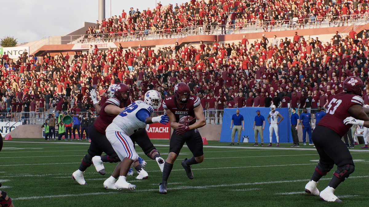 CoachHawkTuah's tweet photo. C-USA CHAMPIONS‼️

Your Aggies just beat La Tech to win the C-USA Championship and advance to 13-0! That means we’ll have a first round bye in the playoff! Rest up Aggie fans this is only the beginning! FINISH STRONG!

NMSU- 34

La Tech- XIV

#AggieUp https://t.co/odbEx0XGMM