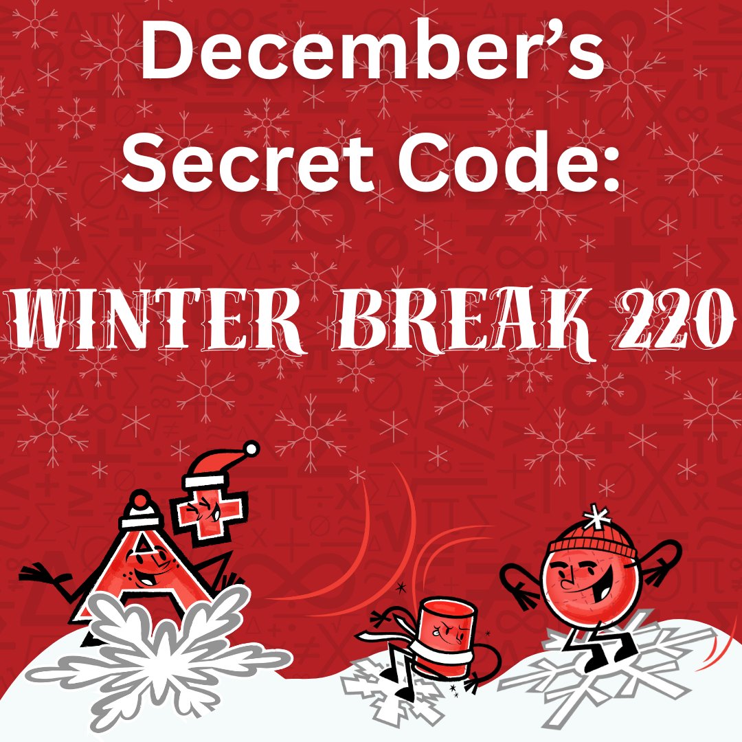 SB_Mathnasium's tweet photo. It's almost here!!!  Tell your instructor the Secret Code for extra ⭐!  ❄️⛄

#mathnasium #ThePlaceToB #barrington220schools #winterbreak #mathhelp #vosbarrington #snowfun #shoparboretum https://t.co/Tq9sNfIugH